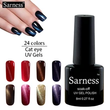 sarness lucky colors 3D Cat Eyes Gel Nail Soak-off LED UV Color Gel Lacquer Top and Base Coat Gel Polish Nails Gel Professional