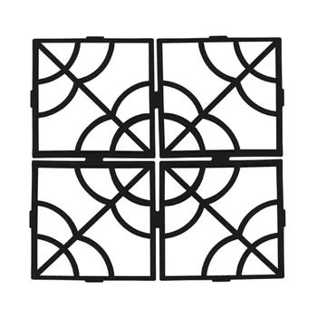 

Paving Mold Black Plastic Making DIY Manually Paving Concrete Cement Brick Molds Lawn Garden Patio Reusable For Home Garden