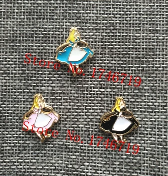 

Hot Sale 100 pcs Popular Mix Cartoon Alice In Wonderland Princes Charm DIY Jewelry Making Accessories For Best Gift U-80