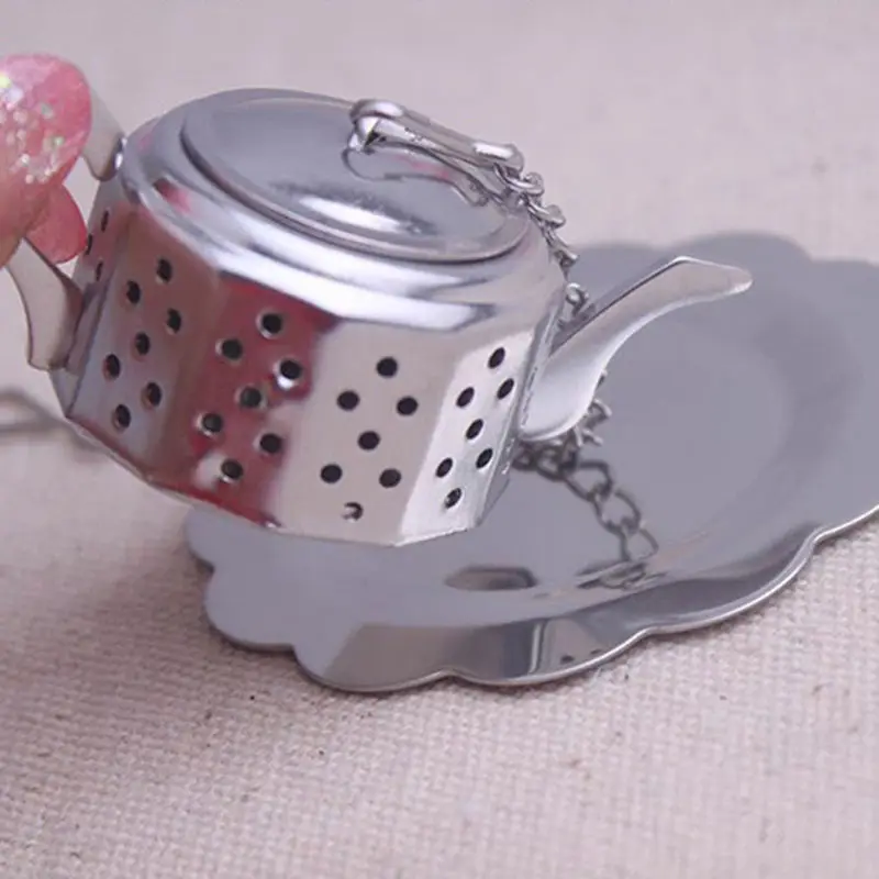 Stainless Loose Teapot Tea Leaf Infuser Spice Drink Strainer Herbal