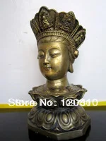 

bir 00851 Lotus base **buddha head bronze statue