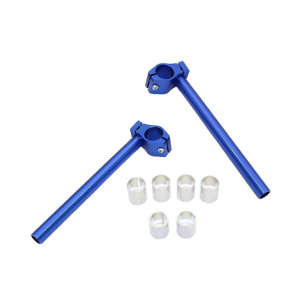 CNC Motorbike Handlebars Adjustable Clip On Fork Cafe Racer 25,29,30mm CNC Machined From T6061-T6 Billet Aluminum