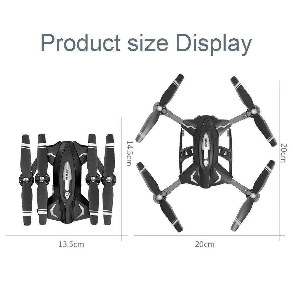 Профессиональный RC вертолет Дрон камера HD 480 P/1080 P wifi FPV селфи Дрон складной Квадрокоптер 20 минут Срок службы батареи