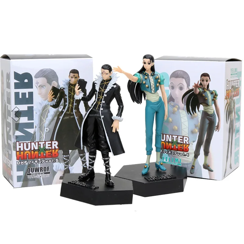 

16cm Anime Hunter X Hunter Illumi Zoldyck Kulolo lushilufelu PVC Action Figure Collectible Model Toys