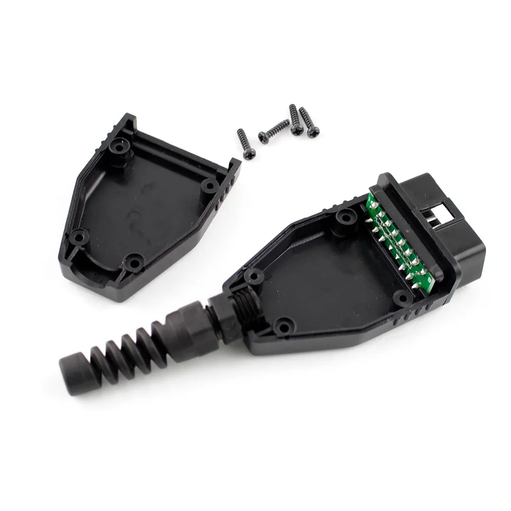 16Pin OBD2 Connector OBD 2 16 Pin OBD II Adaptor OBDII J1962 Connector Car Diagnostic Cable Male Plug Adapter