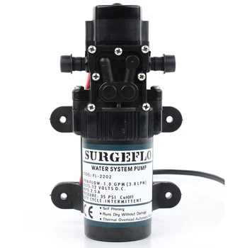 

High Pressure Water Pump 55psi DC24V 2L/Min 30M Head Max For RV Marine Boat Caravan