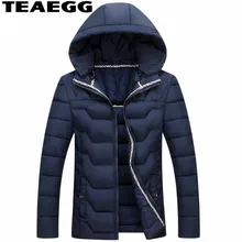 TEAEGG мужской зимние куртки для мужчин костюмы с хлопковой подкладкой с капюшоном мужская куртка Зимние теплые пальто Верхняя одежда плюс размеры 4XL 5XL AL351