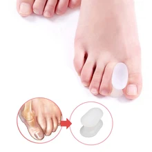 2 пары силиконовых гелей для пальцев ног коррекция вальгусной деформации Pro облегчение боли и коррекция пальцев ног разделитель для Ноги Уход консилер для пальцев ног инструмент