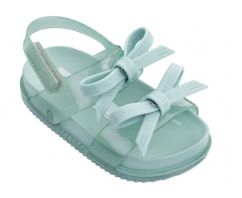 Mini Melissa/ г. Космические сандалии прозрачные сандалии для девочек босоножки для девочки принцессы с бантом детская пляжная обувь Нескользящая детская мини Melissa Baby - Цвет: Синий