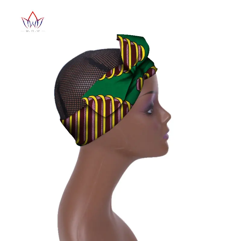 Модная африканская повязка на голову для женщин, Анкара, повязка на голову, украшения, обертывание, галстук, шарф, африканские аксессуары для волос BRW WYB372 - Цвет: 11