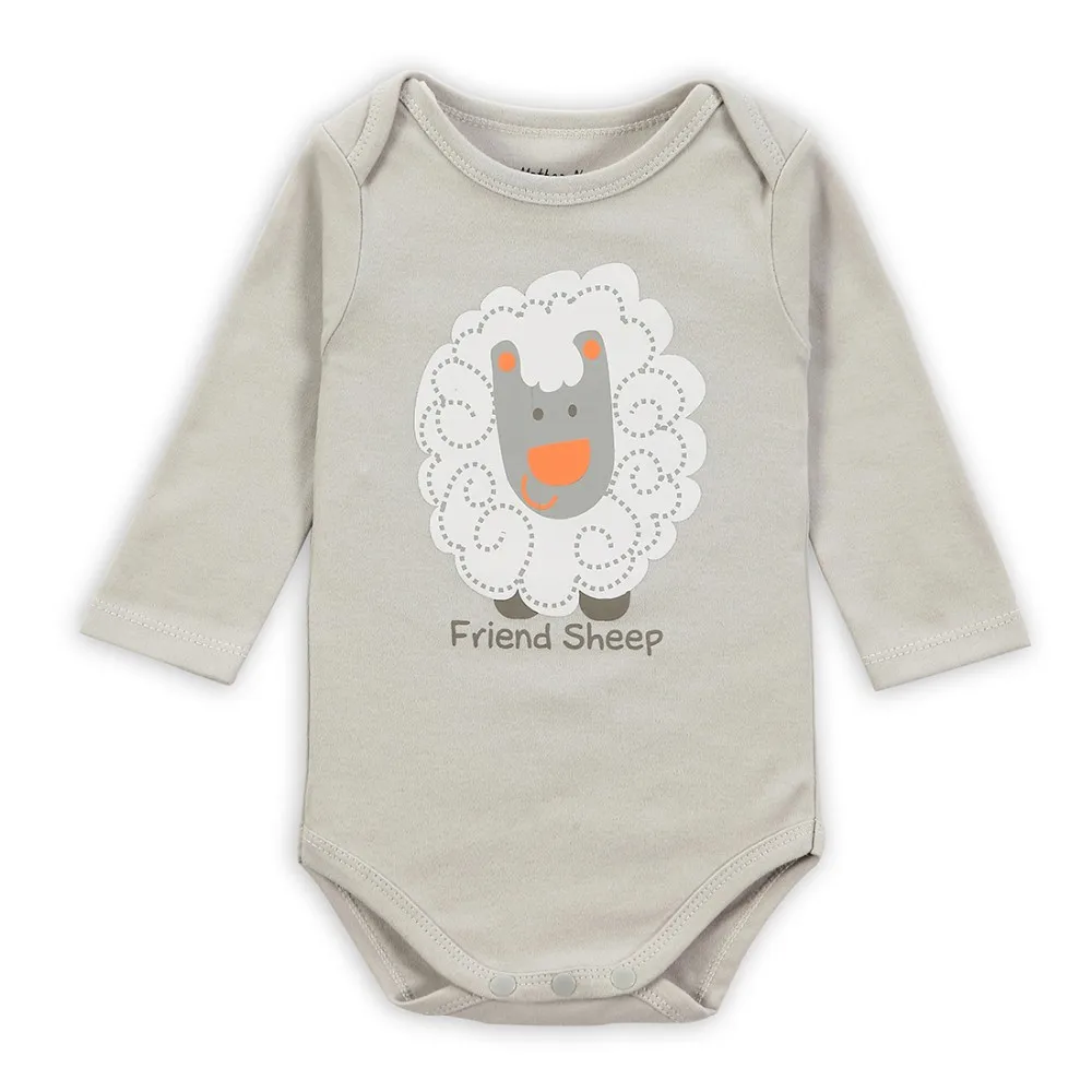 3 Pcslot Original Brand Baby Boys Girls Clothes Bodysuit Infant Jumpsuit Bebe Overall Long Sleeve Spring Summer Clothing Set (14)