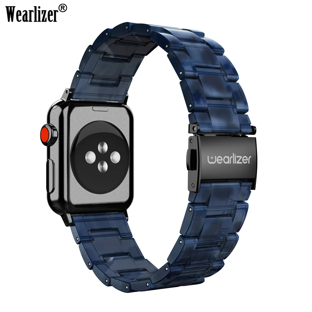 Wearlizer браслет из нержавеющей стали ремешки для Apple Watch 42 мм iWatch ремни Замена Стразы