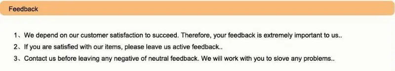 feedback