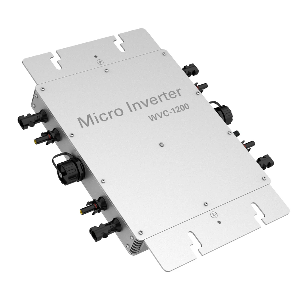 

Micro Grid Tie Inverter1200W MPPT Pure Sine Wave Solar Inverter 22-50V DC Input Wireless Communication with 2 Meters AC Cable
