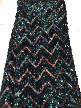 

Green Organza Lace Fabrics French Mesh Lace Free Shipping Sequins Lace Fabrics African Nigerian Lace for Wedding Party