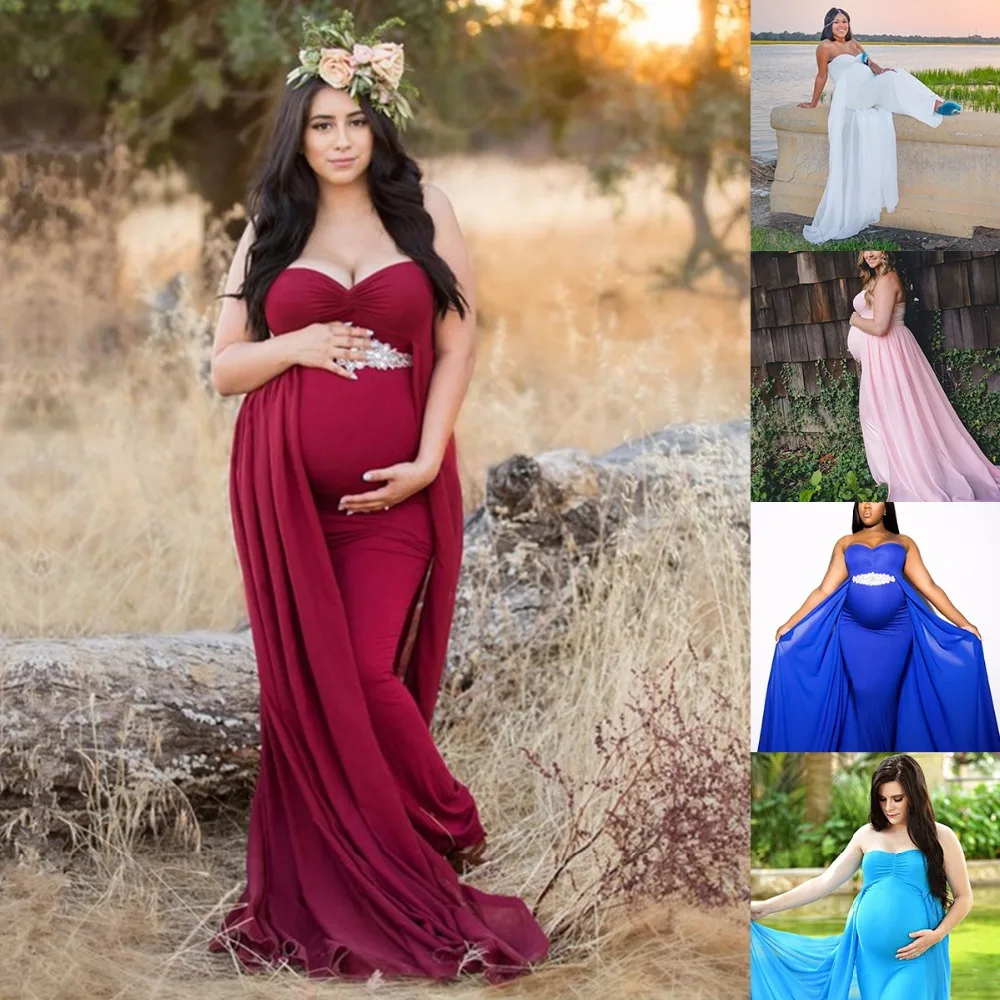Puseky платья для беременных для фотосъемки платье с v-образным вырезом для беременных фотографии реквизит без рукавов платье для беременных