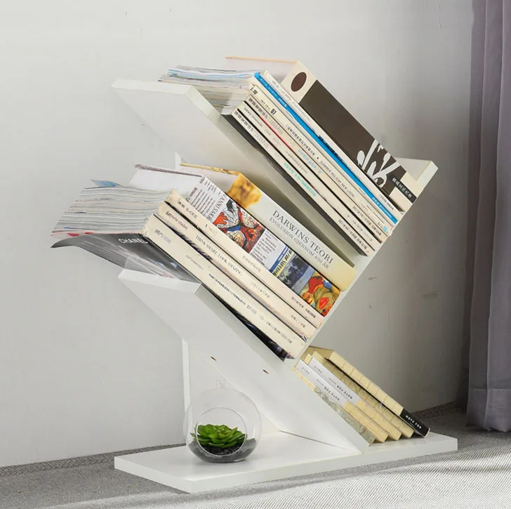 

31*15*40cm 3 layers Simple Assembling modern bookcase Creative Bookcases Portable shelves Bedroom bookshelf Storage shelf