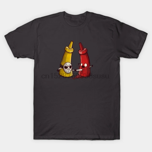 Мужская футболка с коротким рукавом It's Only Ketchup Geek одним вырезом Женская | одежда