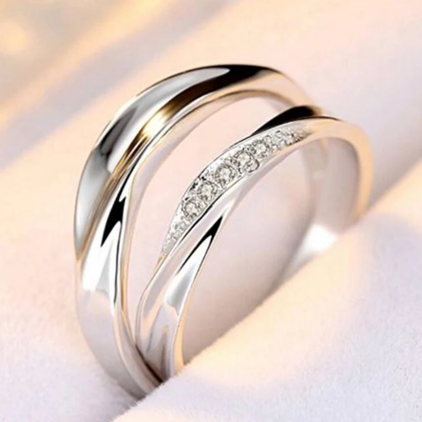 Nehzy Wedding Ring R Simple Ultra Flash Crystal Love Nehzy Wedding Ring R Simple Ultra Flash Crystal Love For Men And Women Open Jewelry Universal In Rings From Accessories