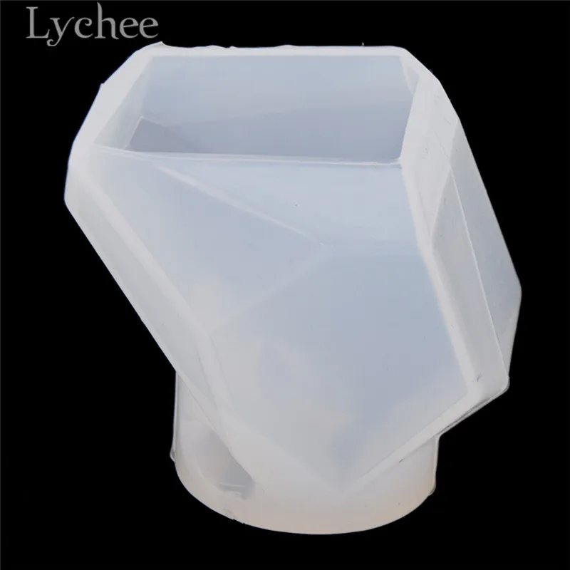 2 Lychee многоугольник белая свеча силиконовая форма 3D Свеча формы DIY ручной работы мыло изготовление ремесла поставки - Цвет: 2