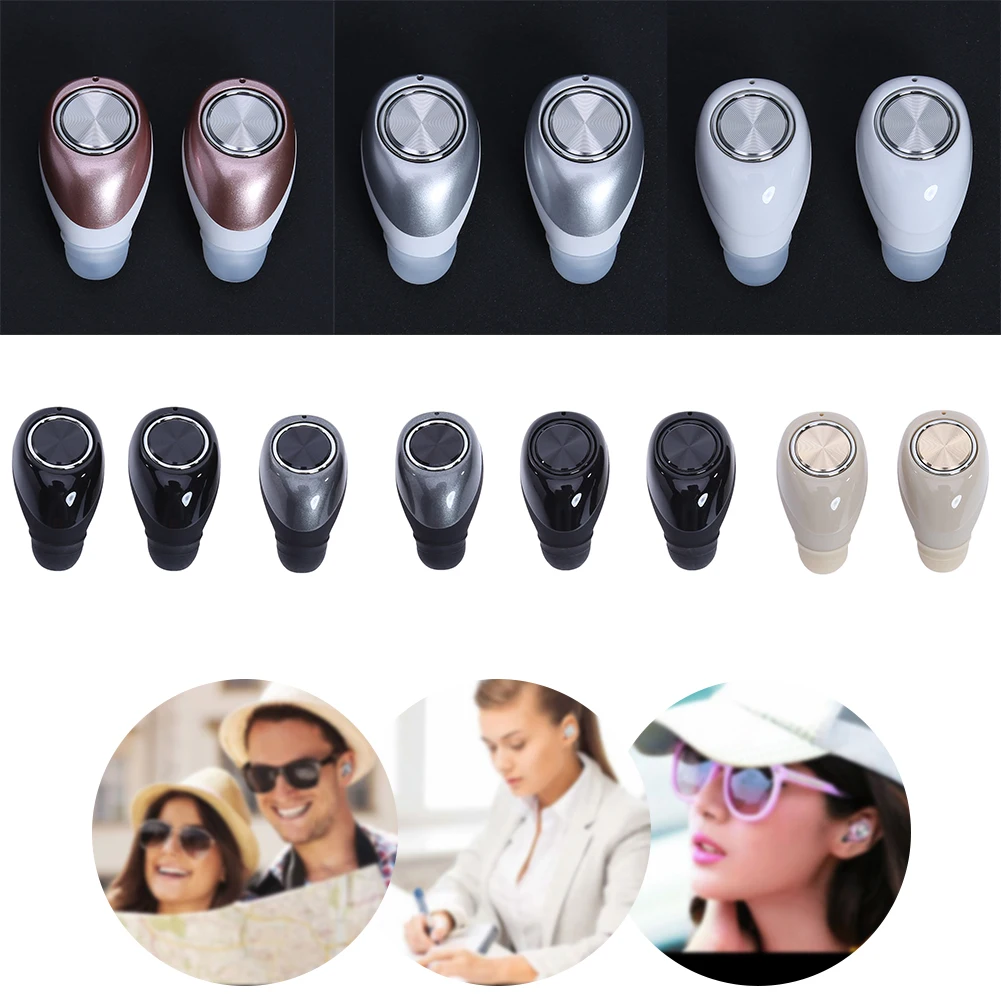 

Dual Bluetooth 4.2 In-Ear Wireless Earbuds Headset Earphone Built-in MIC A2DP /AVRCP Audio Processing System & Charger Dock