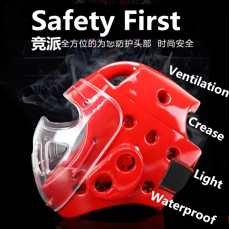 

Taekwondo Helmet Boxing Headgear Karate Capacete Dobok Kickboxing Sanda Head Gear Guard Protection ITF WTF Training Protector