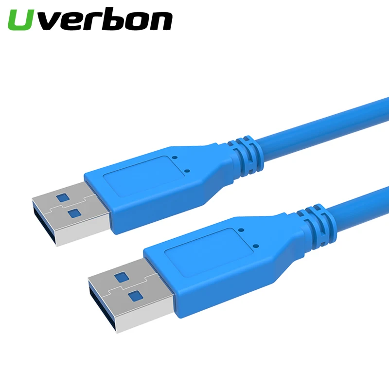 

Uverbon USB 3.0 Type A Male to Type A Male Extension Fast Speed Cable 0.5M 1M USB Cable for Radiator, Webcam, Car MP3, Camera