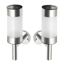 Привет-Lumix Нержавеющая сталь настенный светодиодный солнечный свет Водонепроницаемый IP55 открытый для садов, стен, и т. д