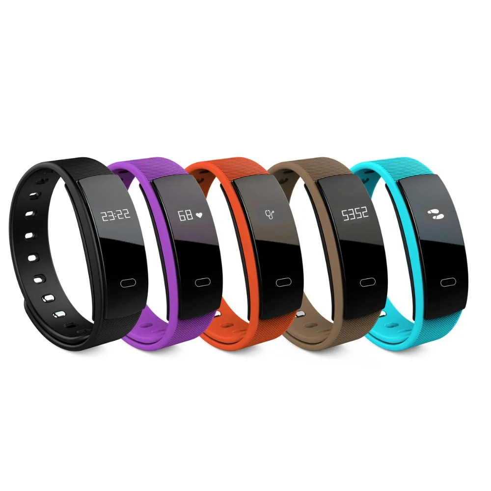 QS80 Bluetooth Smart Band Waterproof Watch Pedometer Sleep Heart Rate Monitor Wristband Tracker For Android iOS