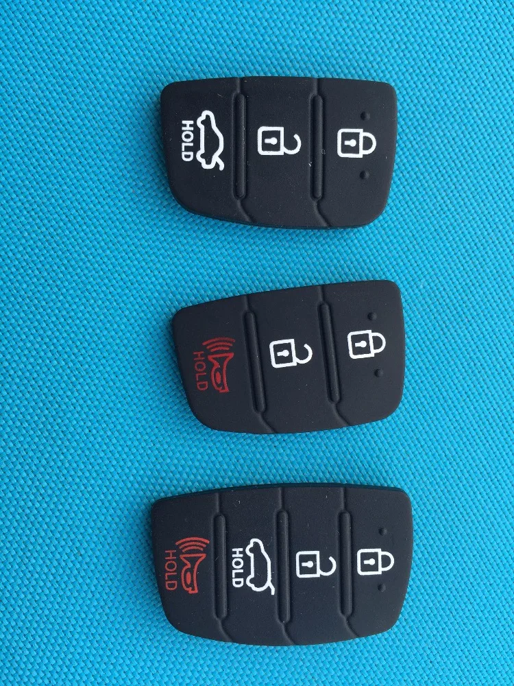 3 3 + 1 2 + 1 Buttons Replacement Rubber Key Pad 1Pc for Hyundai Ix35 Mistra Santa Fe I40 I20 Flip Shell Case No Parts key case car key shell key shell