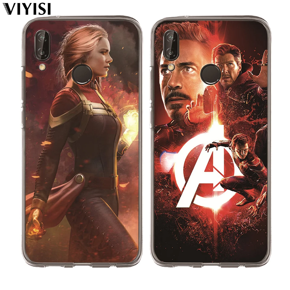 Чехол для Huawei P30 Pro P20 Lite Mate 20 lite 9 10 P10 Coque Marvel Мстители Железный человек роскошный