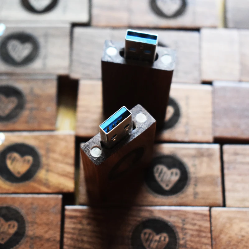 Trangee USB 3,0 деревянные USB флеш-накопитель 8 ГБ 16 ГБ 32 ГБ 64 ГБ флеш-накопитель коробка из грецкого ореха свадебные подарки высокая скорость флешки(5 шт. бесплатный логотип