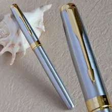 BAOER 388 Элегантный серебряный и золотой шариковая ручка