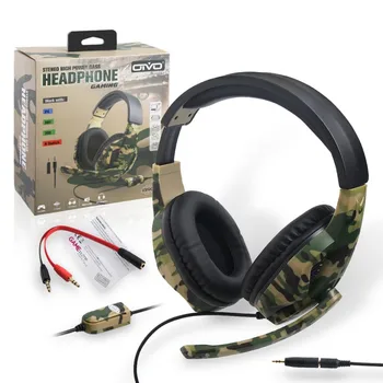

Camouflage Gaming Headphones Heavy Bass Stereo Headset Game Earphones for PS4/PS3/ONE/360/Switch/PC