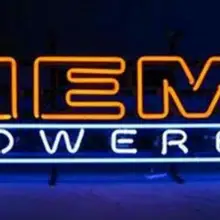 Custom HEMI POWERED Glass Neon Light Sign Beer Bar