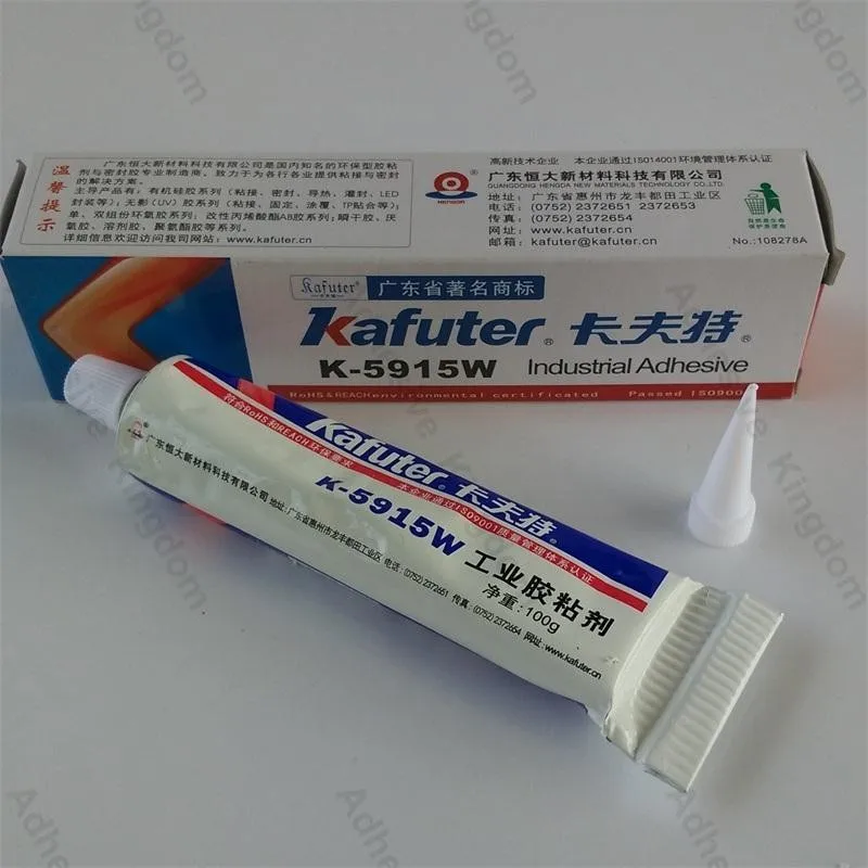 2шт Kafuter 100 г K-5915W герметик для электроники retardant силиконовый RTV изогнутый клей