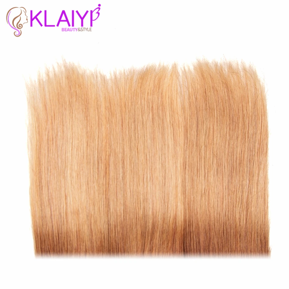 KLAIYI волосы, малазийские прямые волосы, пряди, человеческие волосы для наращивания с эффектом омбре, 1B/4/27, три тона, двойной уток, волосы remy, пряди
