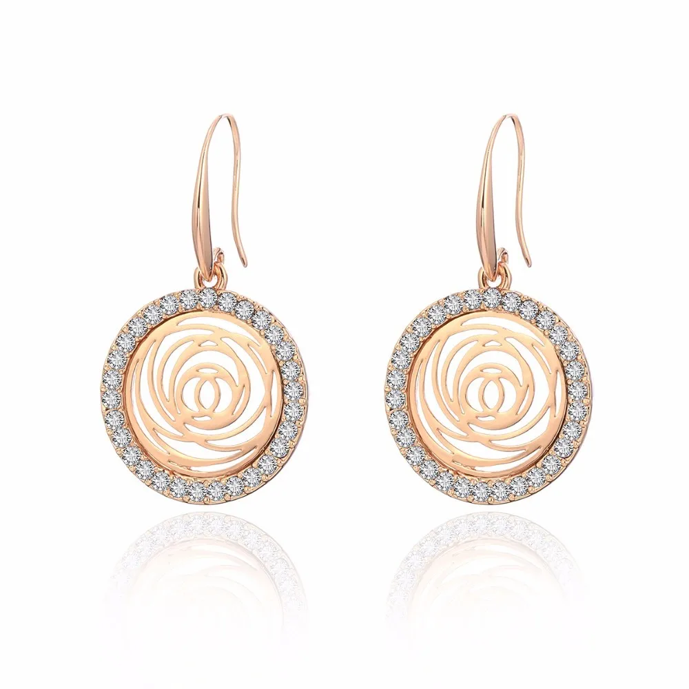Женский яркий цветок в Корейском стиле цвет розового золота|bohemian drop earrings|bohemian