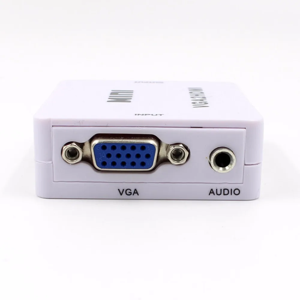Мини бокс VGA2HDMI с аудио конвертером для Xiaomi Box/ноутбука/ПК HDTV HD 1080P VGA в HDMI видео