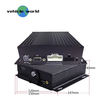 

4Channels AHD 1080P Truck Taxi Car School Bus Double SD Card Mobile dvr