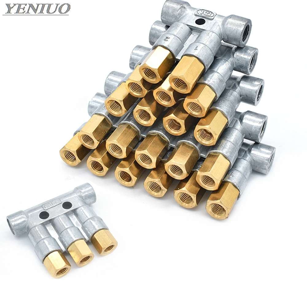 

Detective Pressurized Grease/Oil distributor/separator valve/divider 5 outlets for centralized lubrication system