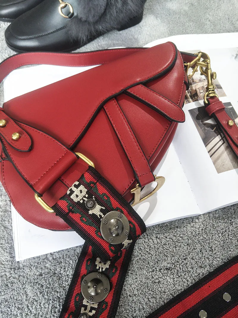 classic saddle bag women Chic vintage fashion shoulder straps crossbody bag handbag ladies hand bags messenger bags torebka dams (16)