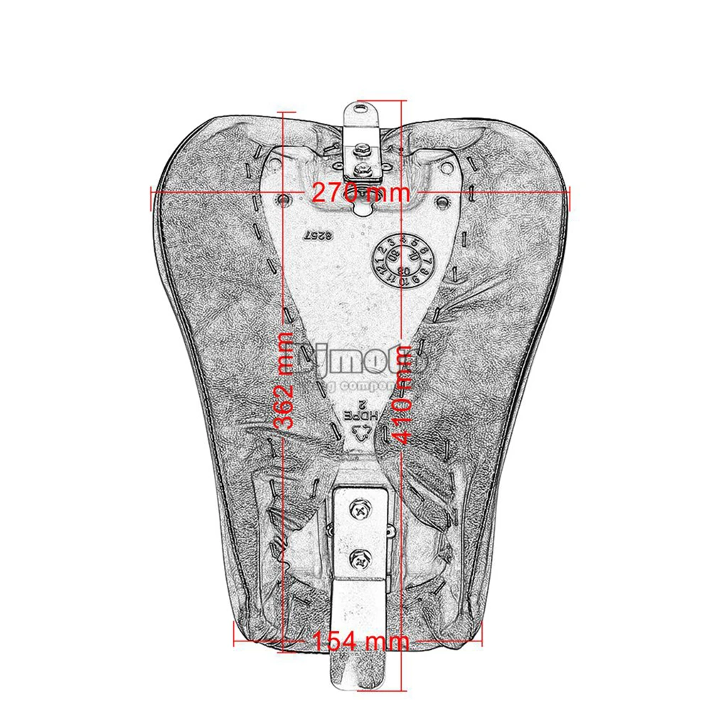 BJMOTO мотоциклетная Передняя Кожаная подушка для водителя solo сиденье Подушка для Harley Forty Eight XL1200X Sportster 1200 Железный 883