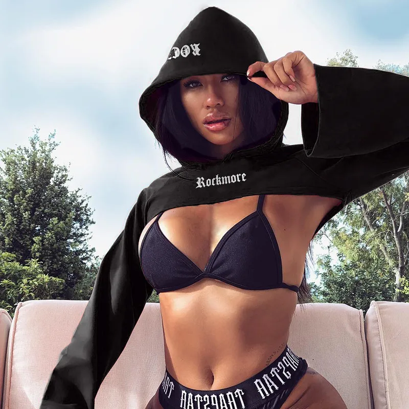 Letter Print 2019 New Short Casual Women Long Sleeve Hoodie Sweatshirt Harajuku Jumper Pullover Letter Print 2019 New Short Casual Women Long Sleeve Hoodie Sweatshirt Harajuku Jumper Pullover