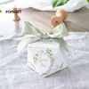 European diamond shape Green forest style Candy Boxes Wedding Favors Bomboniere paper thanks Gift Box Party Chocolate box 50pcs ► Photo 2/6