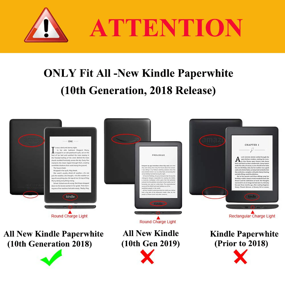 Kindle Paperwhite чехол, Магнитный чехол из искусственной кожи и ТПУ для Amazon, чехол Kindle Paperwhite 4 Чехол Funda