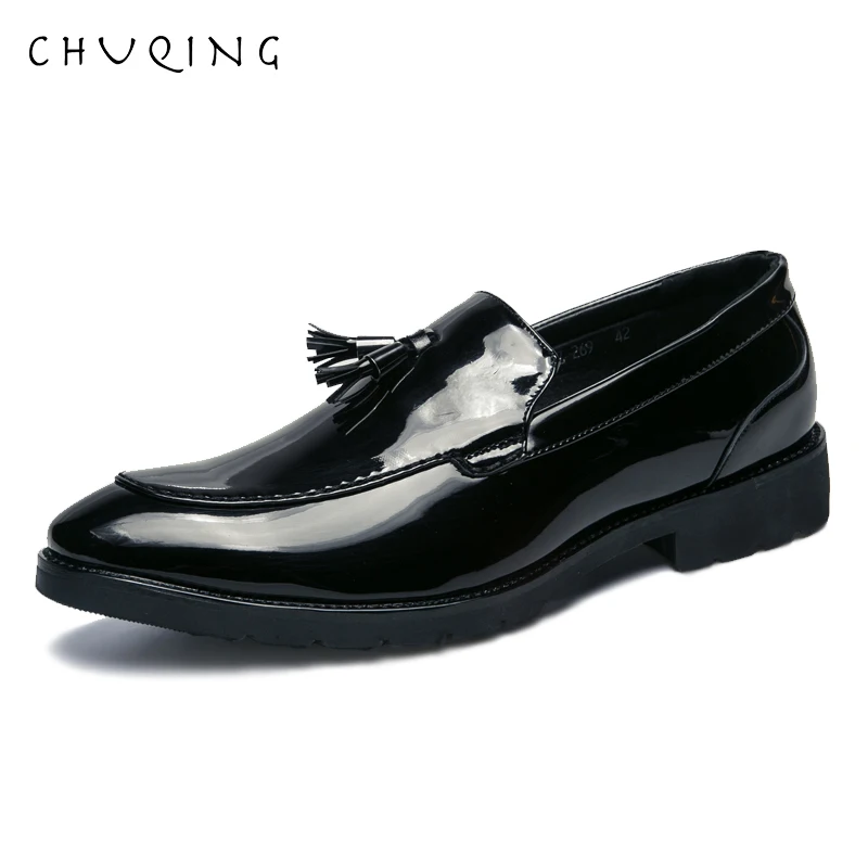 CHUQING/Новинка года; Модные Мужские модельные туфли; деловые мужские оксфорды