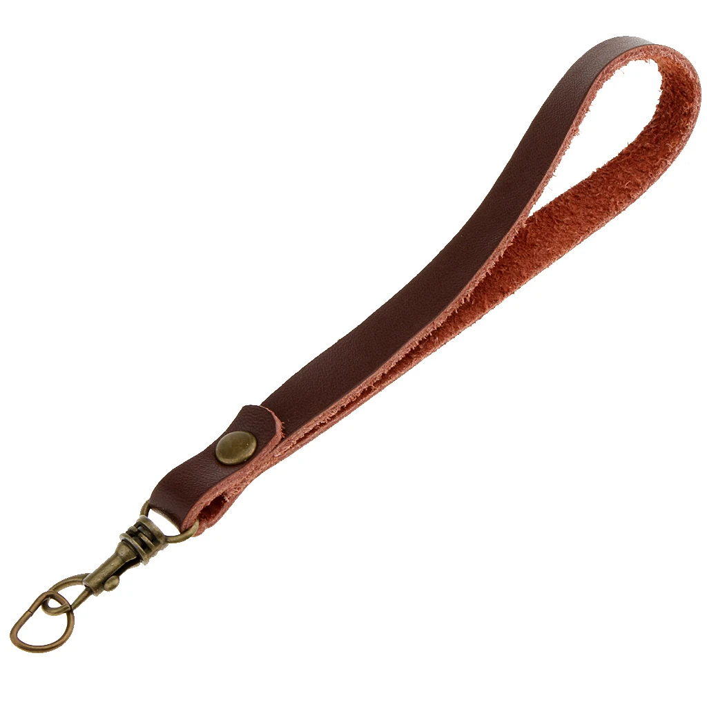 17cm x 1cm Replacement Genuine Leather Wristlet Wrist Strap for Clutch/Wristlet/Purse/Pouch/Phone Case/Key/Coin Bag