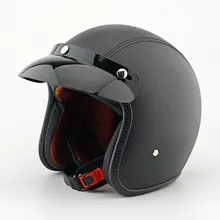 EE support Unisex Fashion Retro Harley Helmets Motos Motocross Motorcycle Helmet Capacete ABS Leather XY01