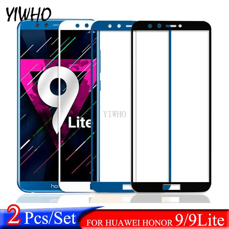 

2 Pcs/Set Full Cover Tempered for Huawei Honor 9 Lite Glass Screen Protective Film Honer 9 Light on Honor9 9lite Protector Film